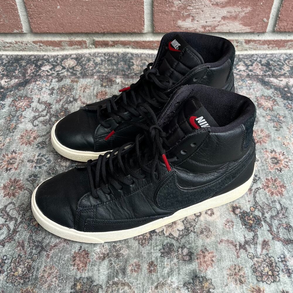 Nike Blazer Mid Rebel Black Cheetah Print / Women 8 Men 6.5 / Zipper BV6114-001